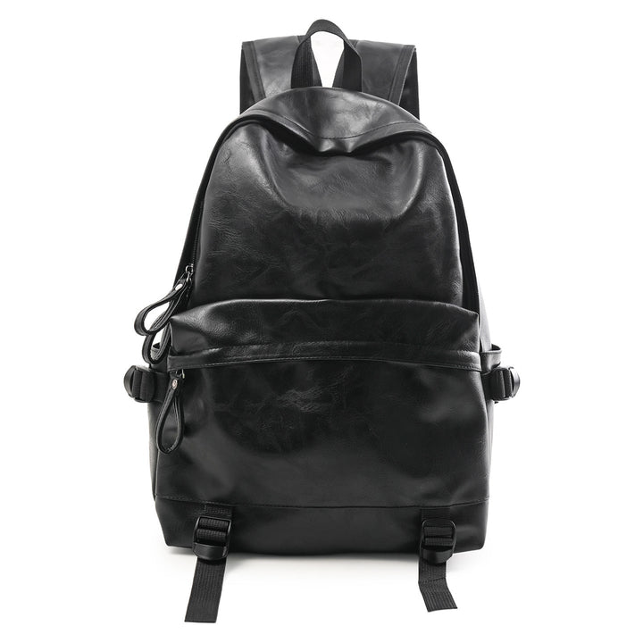 Stylish unisex leather backpack, perfect for work, school, and travel. A durable bag for daily essentials.