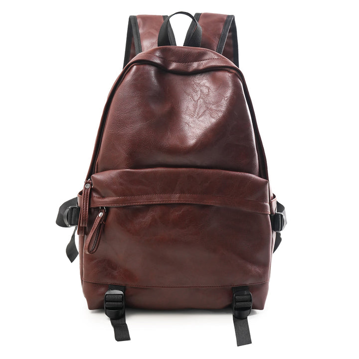 High-quality genuine leather backpack, a durable unisex bag with ample space for daily essentials & travel.