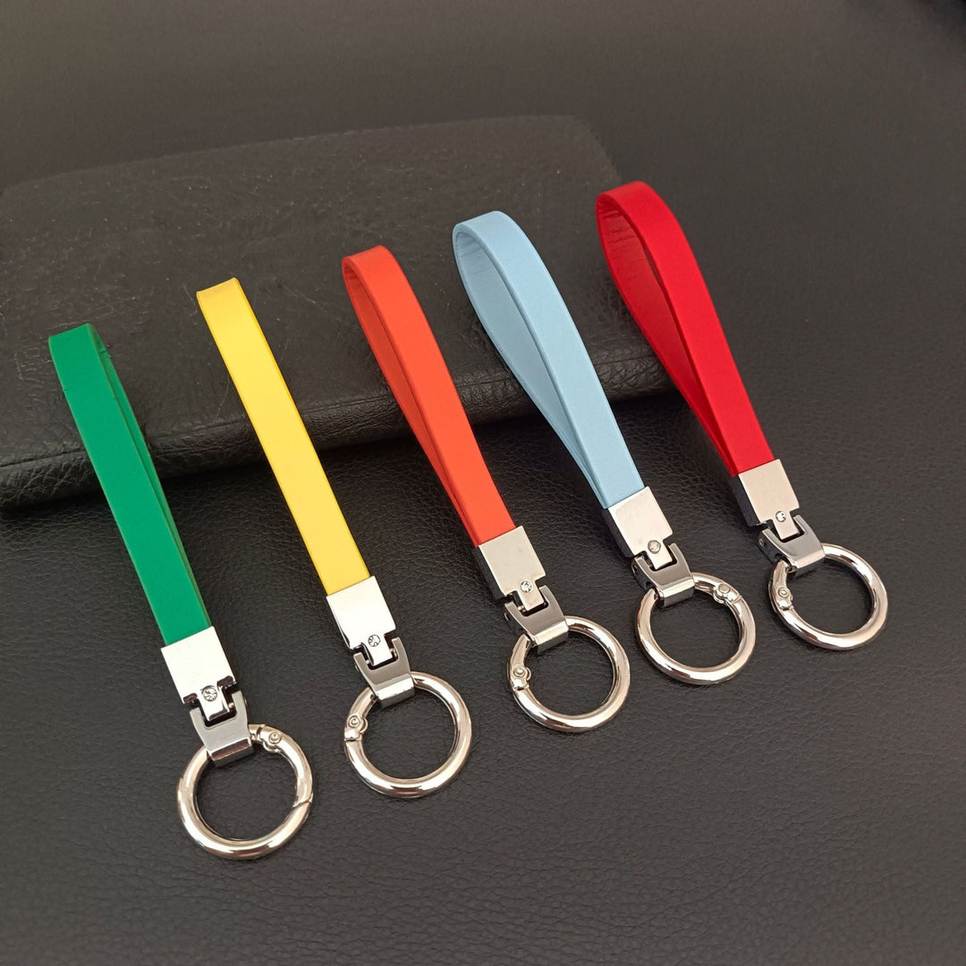 Durable genuine leather keychain organizer, a premium accessory for secure key management.