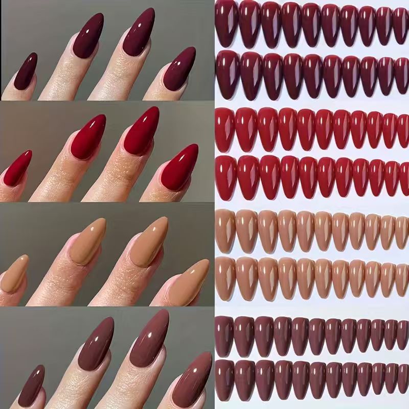 Premium long-lasting press-on nail set for women, offering a quick, elegant manicure & stylish nail art.