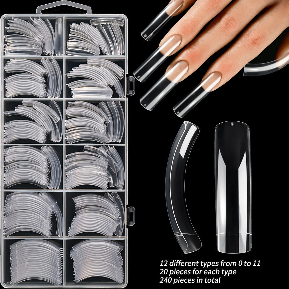 Long stiletto false nail tips set, perfect for professional salon-quality manicures at home.