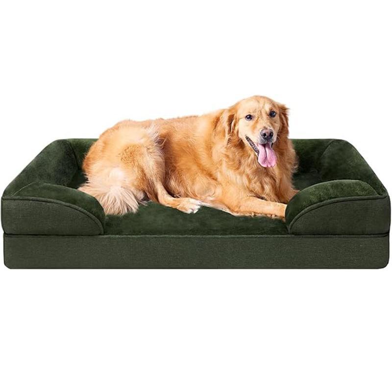 Large orthopedic pet furniture, supports dog health and restful sleep.