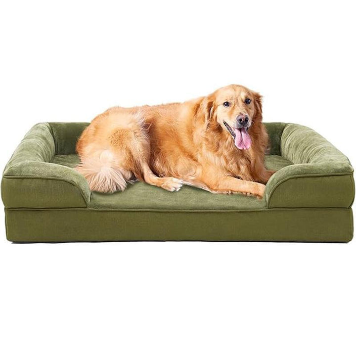 Premium pet comfort bed with removable, washable cover for hygiene.