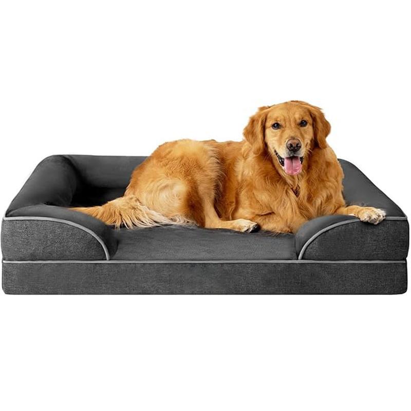 Durable, supportive dog bed with memory foam for all dog sizes.