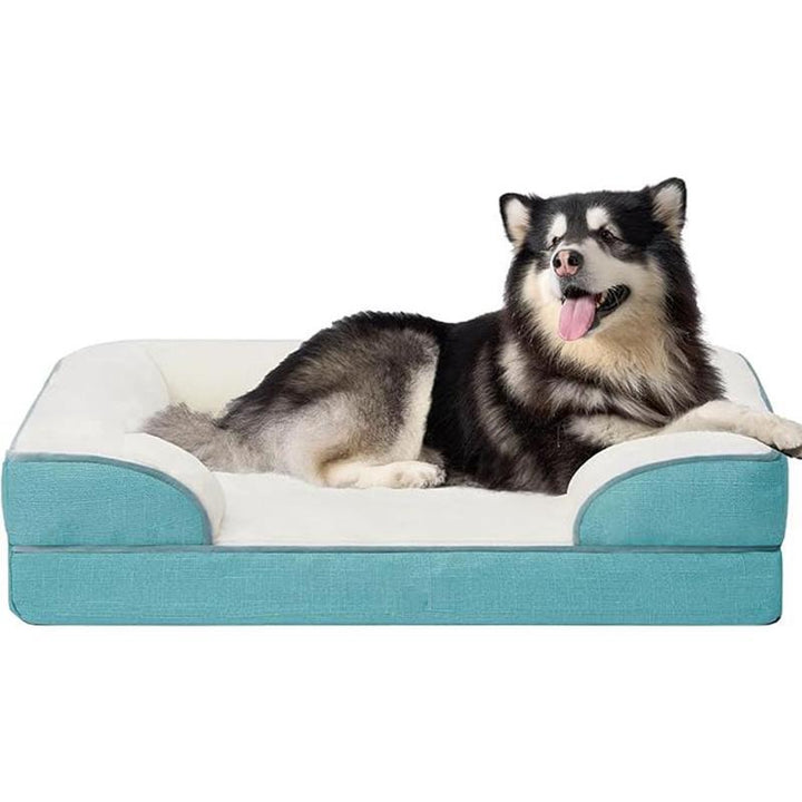 Durable orthopedic dog bed for improved sleep & pet health.