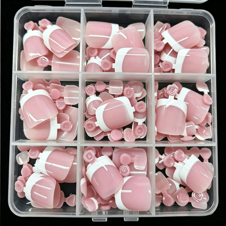 Women's soft gel nail tips collection for salon-quality DIY manicures. Durable, flexible nail supplies for perfect nails.