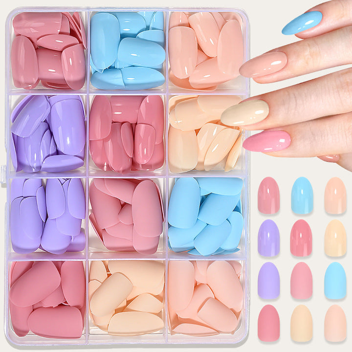 Long-lasting soft gel press-on nails, offering a premium feel and elegant beauty solution.