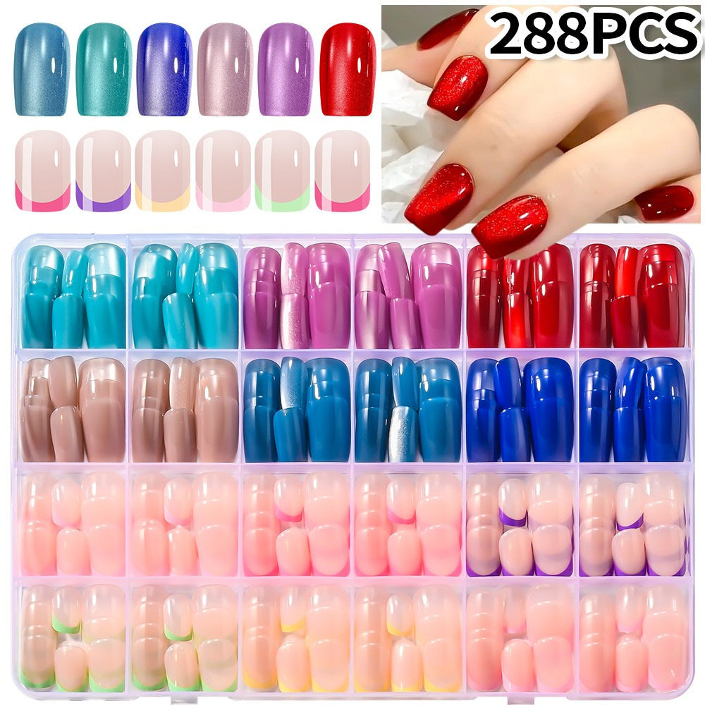 DIY soft gel nail tips collection for women, featuring easy application and a professional look.