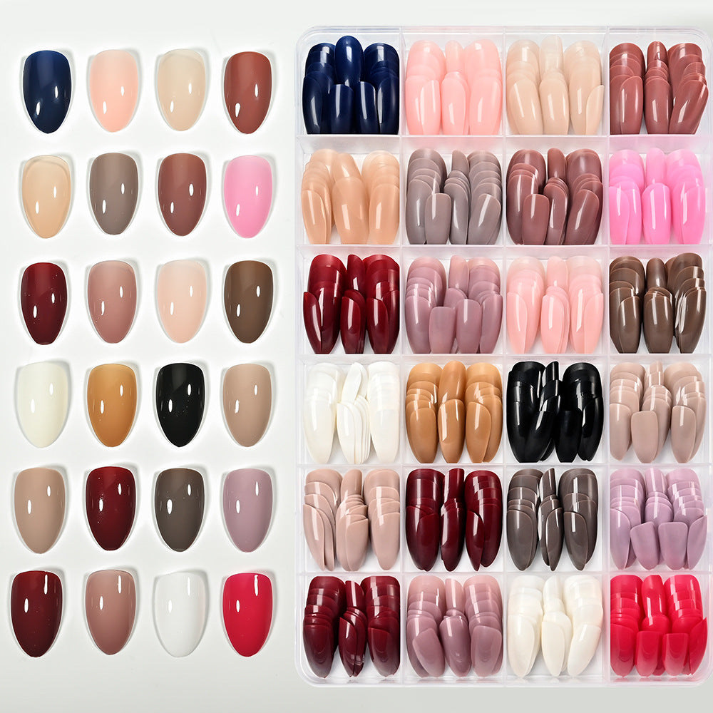 Easy application soft gel artificial nail tips, offering a natural look & long-lasting wear.