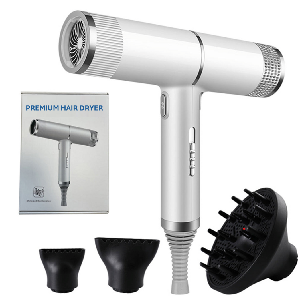 Professional ionic hair dryer for fast, frizz-free styling & salon-quality results.