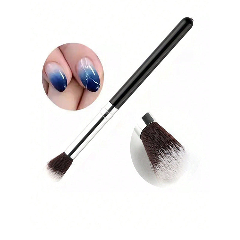 Versatile professional nail art brush set with light green handles for diverse nail designs & salon-grade beauty.