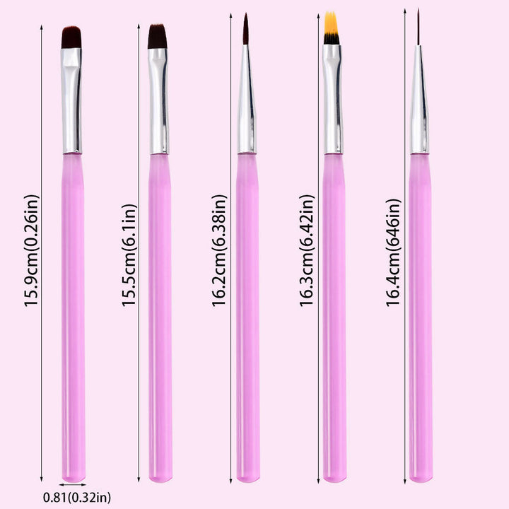 Creating detailed nail art with professional precision brushes. Essential manicure beauty tools for intricate designs.