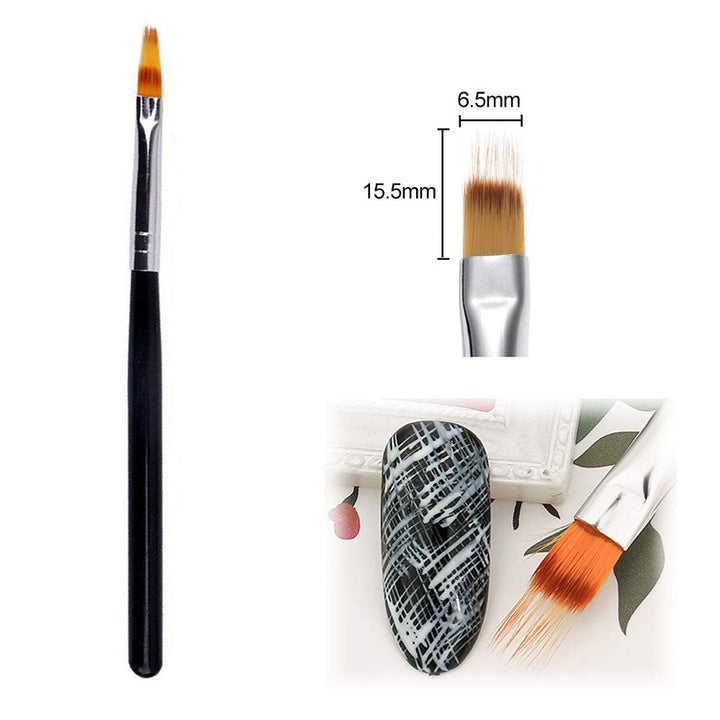 Unisex nail art detailing brush for professional results. Achieve intricate patterns & sharp fine lines in manicure.