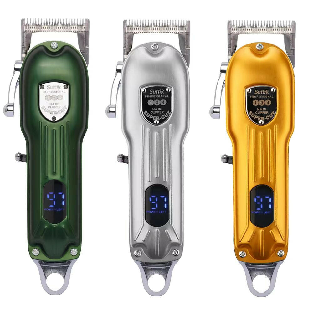 Pet grooming kit with professional clippers & scissors suitable for all dog breeds and furry pets.