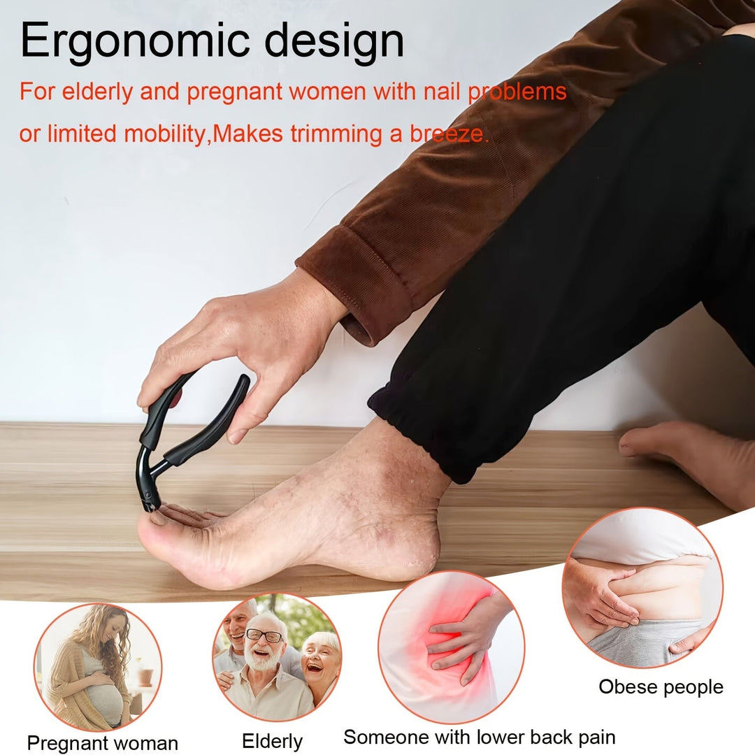 Strong professional toenail clipper. Designed for thick & ingrown nails. Stainless steel pedicure tool.