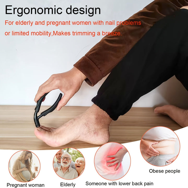 Strong professional toenail clipper. Designed for thick & ingrown nails. Stainless steel pedicure tool.