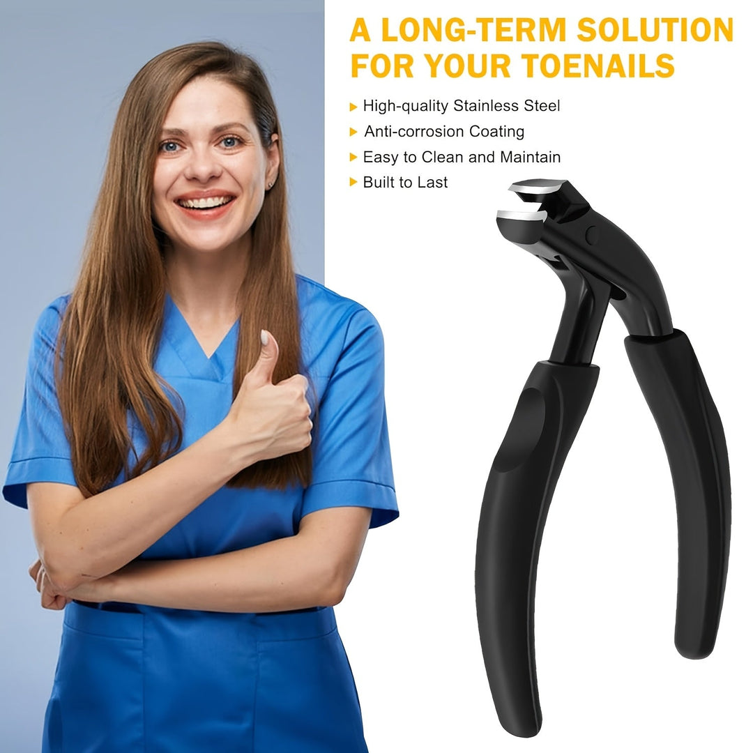 Foot care tool: professional toenail clipper. Strong, ergonomic for thick and ingrown nails.
