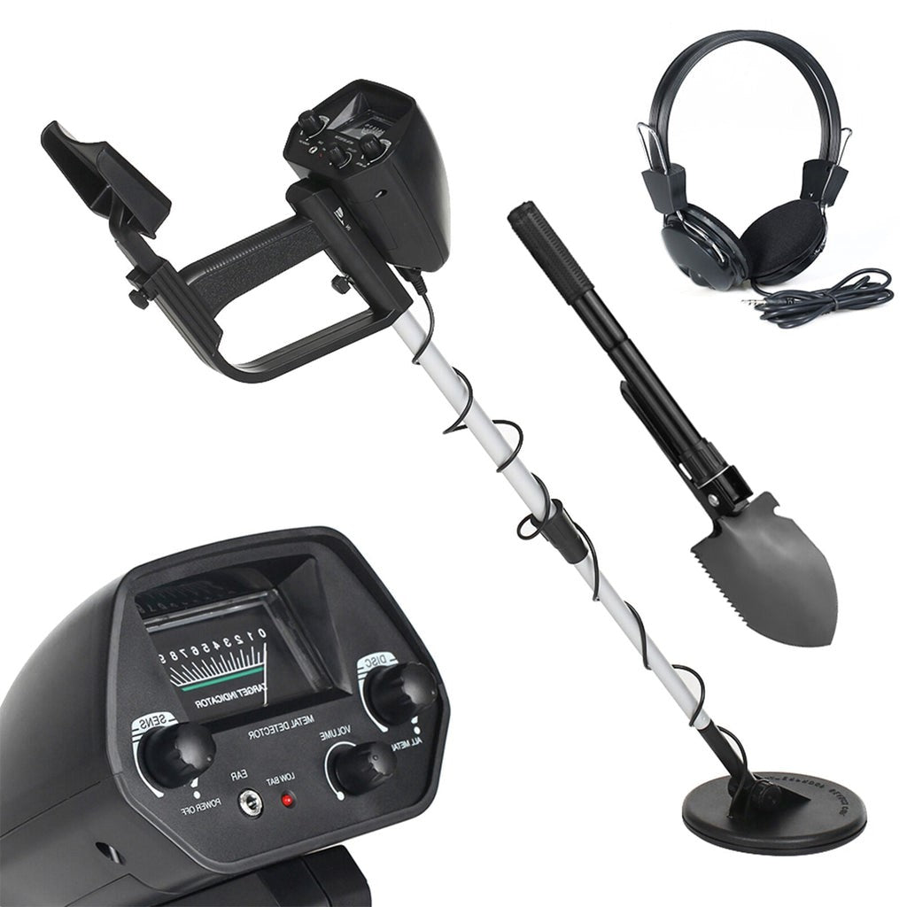 Professional waterproof metal detector kit for gold, coin, and relic treasure hunting on beaches or outdoors.