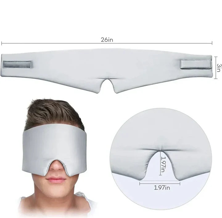 Essential travel accessory: mulberry silk eye mask for relaxation and comfort on the go.