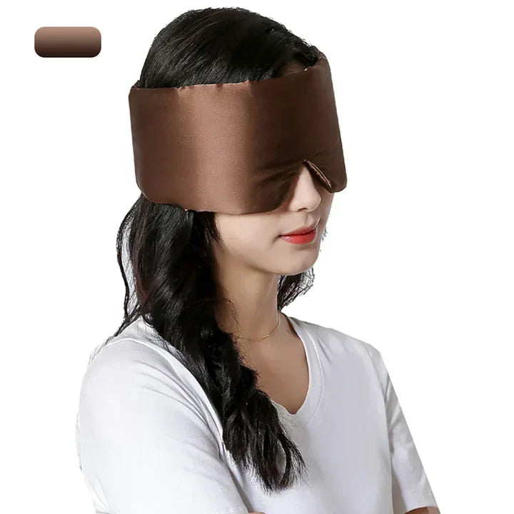 Luxurious silk sleep mask, a perfect unisex gift for ultimate relaxation.