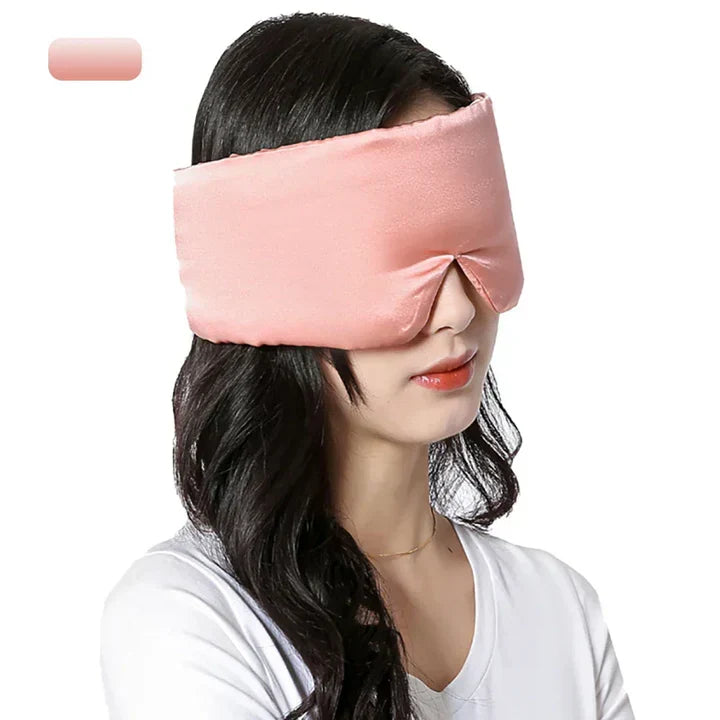 Pure silk sleep mask designed for undisturbed, deep and restful sleep every night.