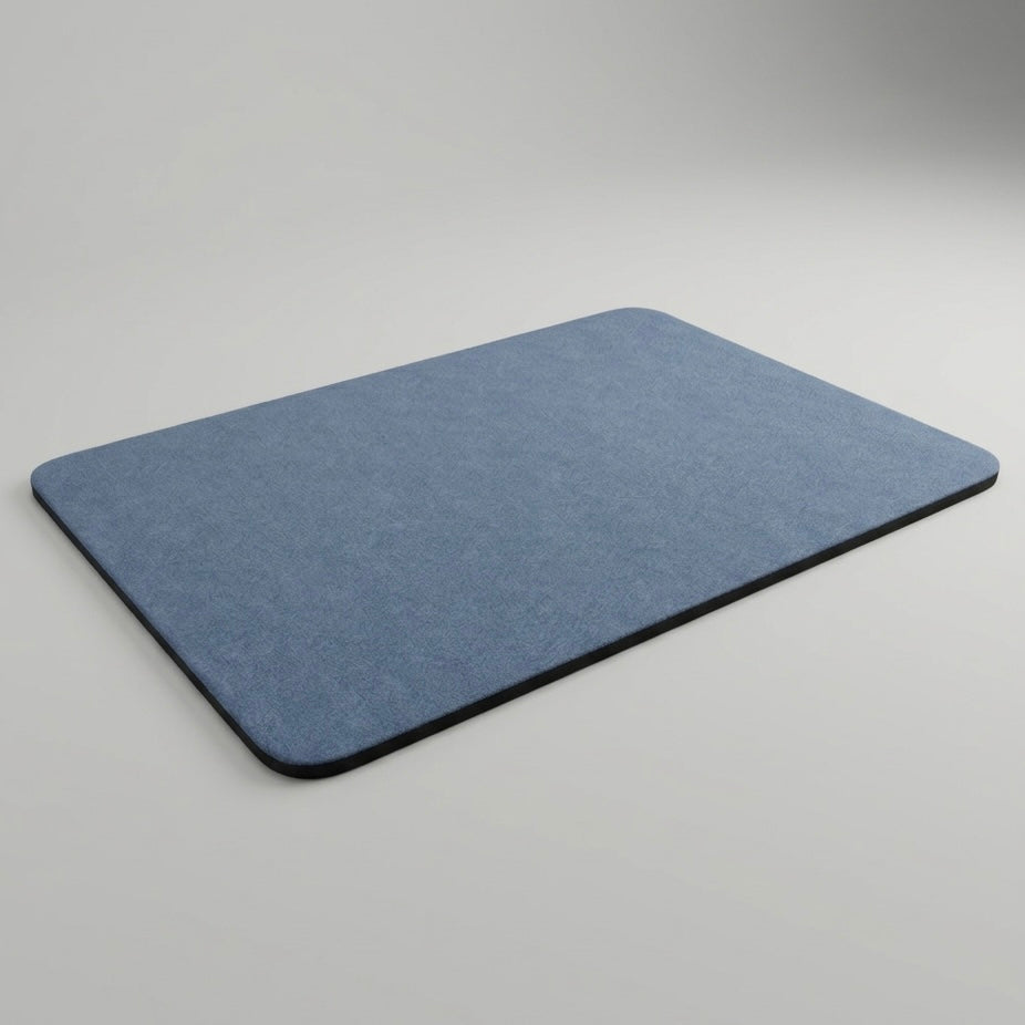 Washable and hygienic quick-dry bath mat, ideal for busy bathrooms, providing non-slip safety and softness.