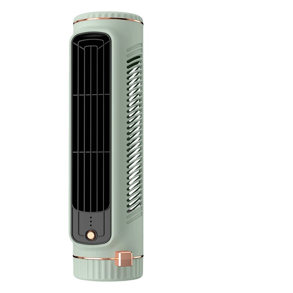Space-saving quiet tower fan, bladeless design for safe and efficient air cooling in any room.