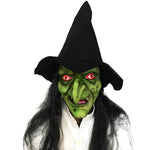 Green-faced witch