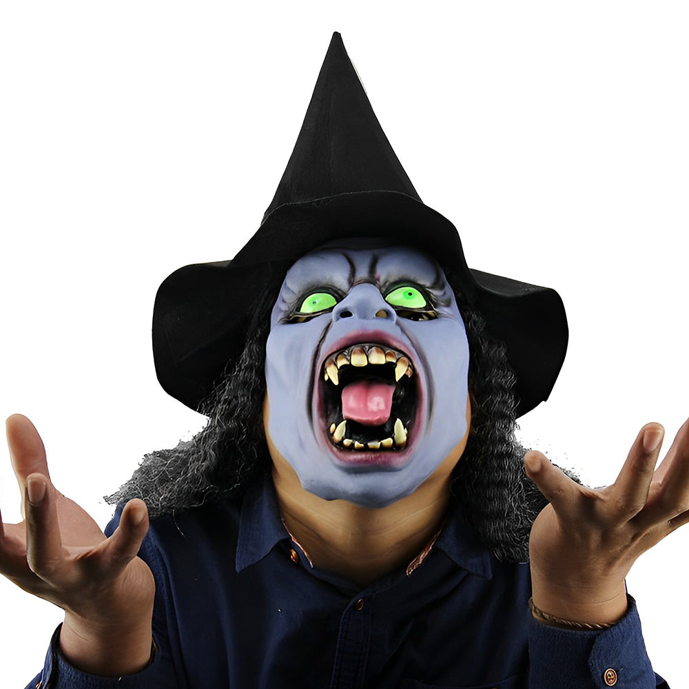 Expressive old man latex mask for adults, suitable for various costumes.