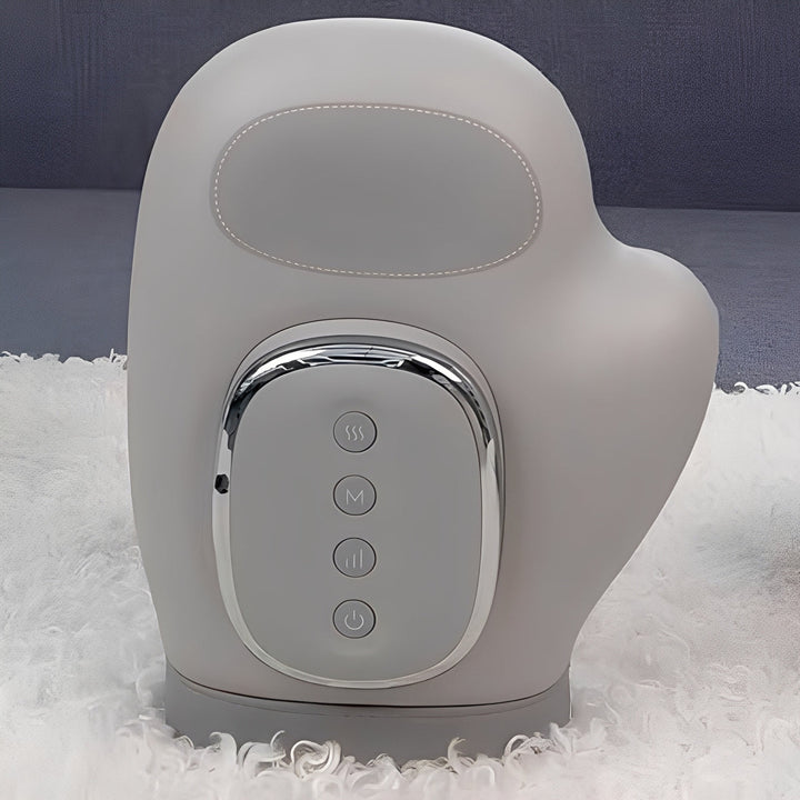 Advanced hand massager for targeted pain relief in hands & wrists, featuring heat function & air compression.