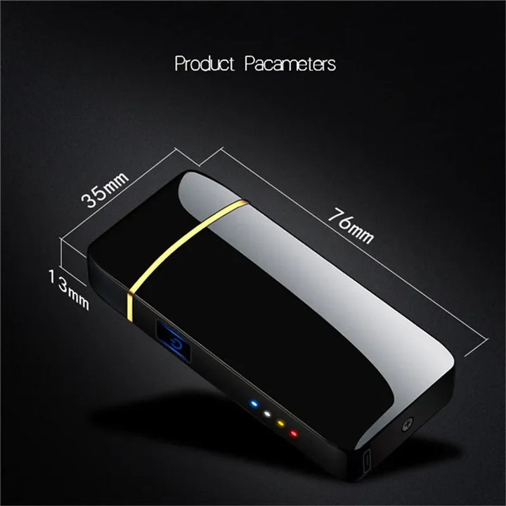 Compact USB plasma lighter for candles, pipes & more. Windproof and rechargeable design.