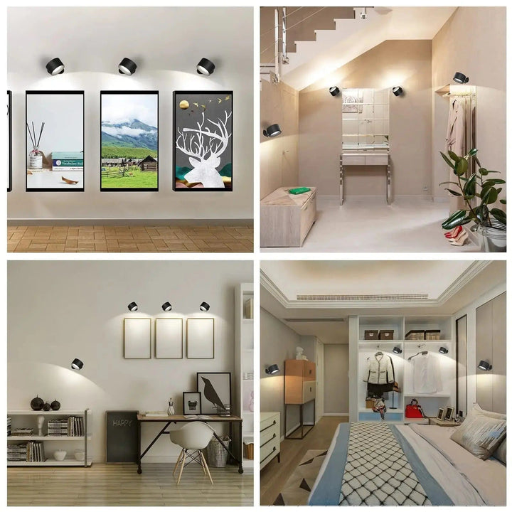 Dimmable wireless wall light, rechargeable LED, adjustable brightness for perfect ambiance.