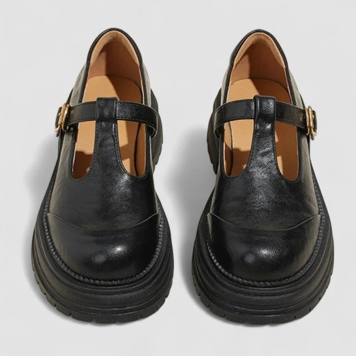 Comfortable women's retro chunky platform Mary Jane shoes, perfect for everyday chic vintage style.