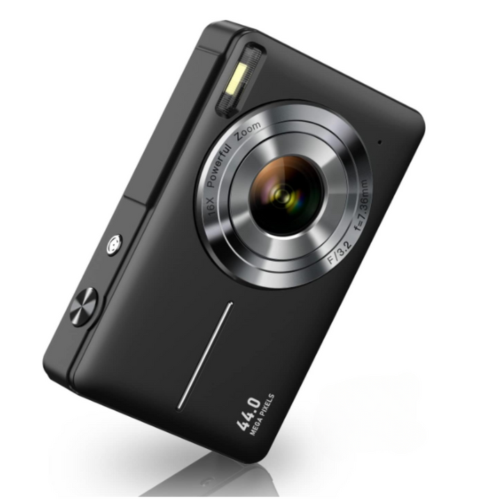 Retro digital camera, 1080p video, compact design. Perfect for nostalgic photography & travel.