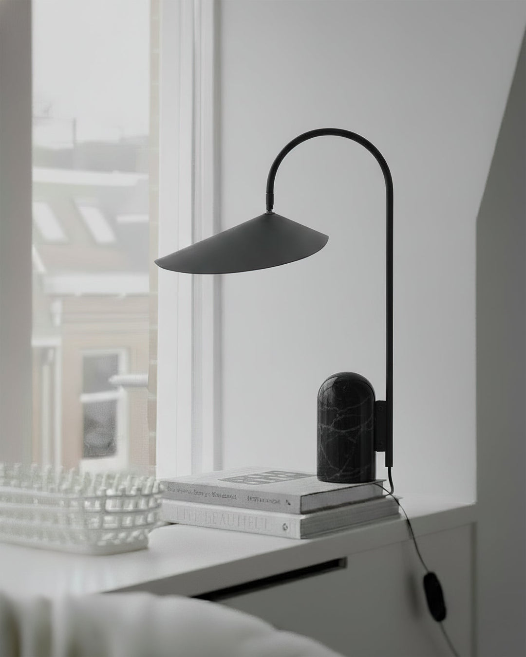 Unique Reyaris modern lighting, arch silhouette, artistic accent lamp for living room.