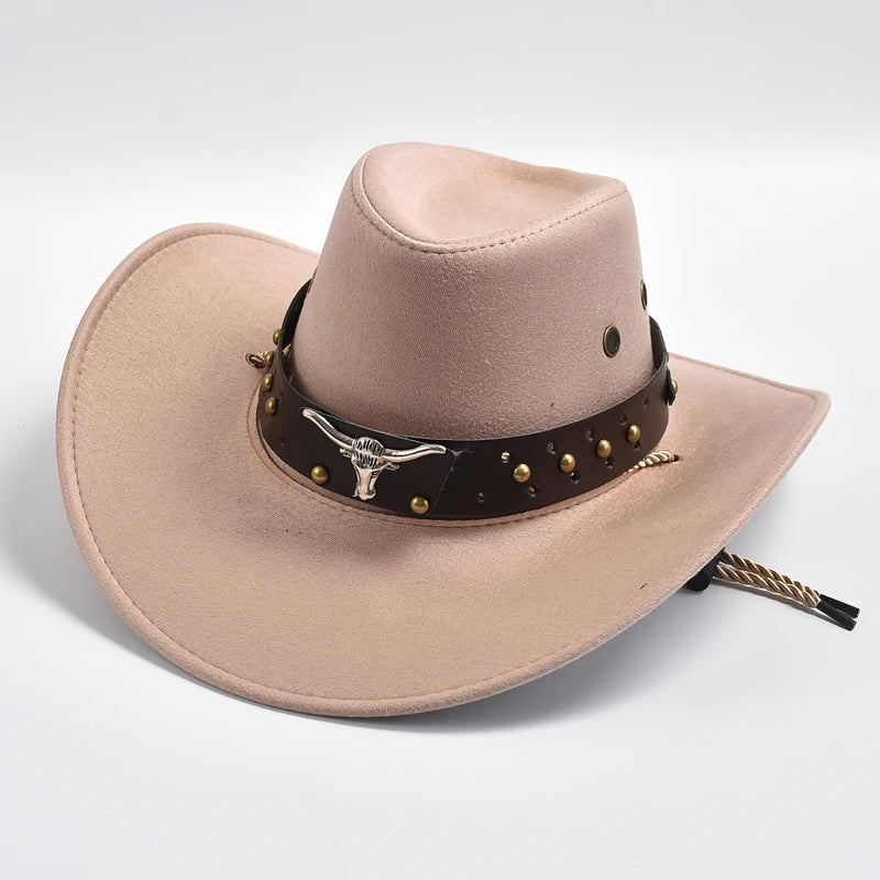 Stylish men's wide brim western hat, a versatile fashion accessory for rugged outdoor and casual wear.