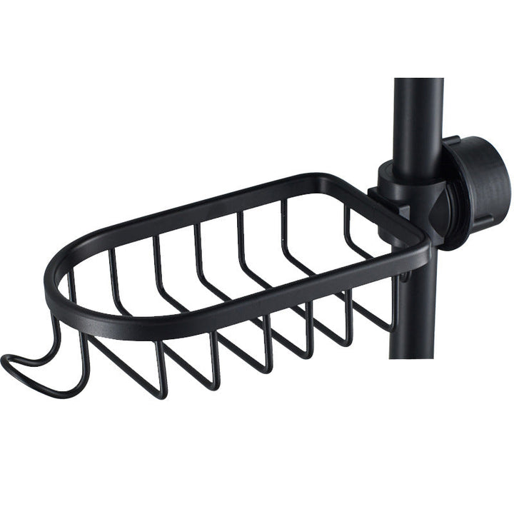 No-drill rustproof shower caddy. Sleek design for shampoo, soap, and bathroom essentials.