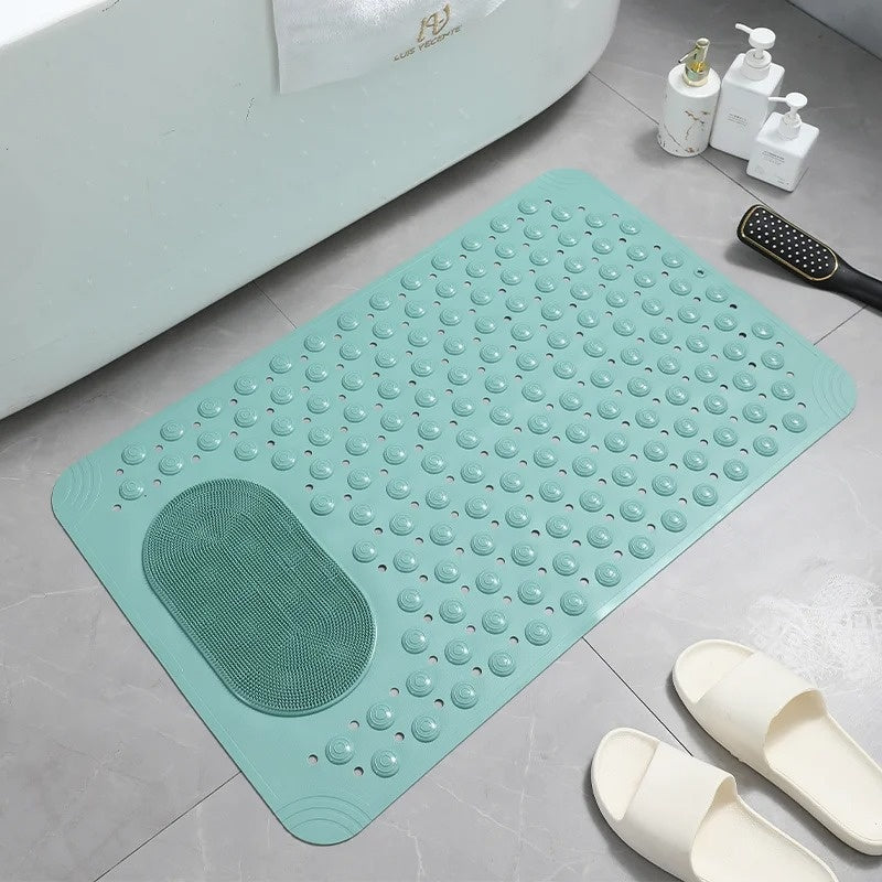Durable SafeGrip bathroom shower mat, providing non-slip grip and safety for all ages.
