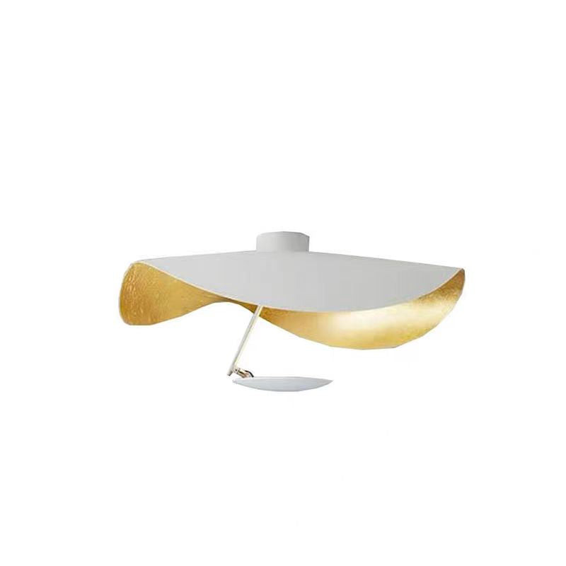 Modern leaf design pendant light, black, for a bold, contemporary statement in any room.