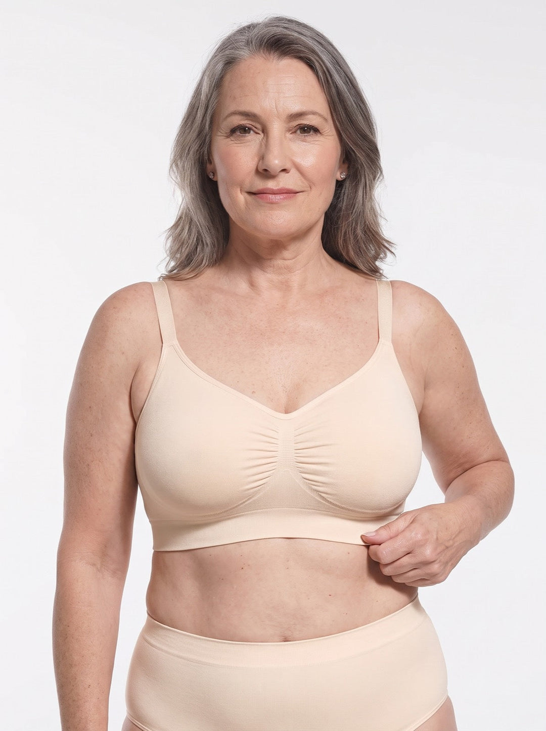Seamless wireless comfort bra for women, perfect for everyday wear & ultimate softness.