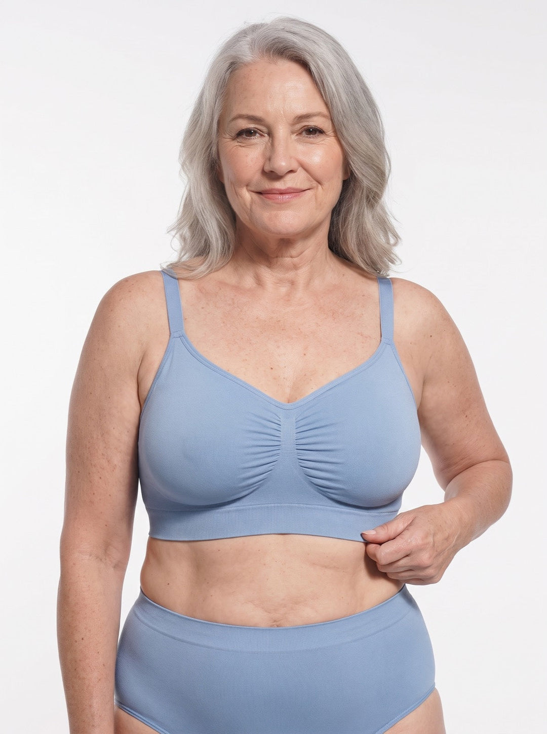 Stretch seamless sleep bra for women, wireless and soft for unparalleled daily comfort.