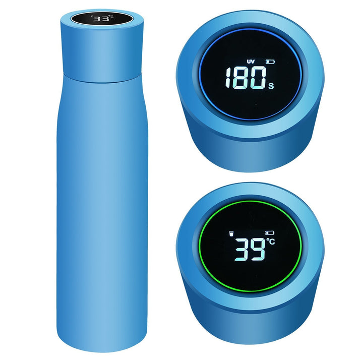 Self-cleaning UV-C water bottle for pure, safe hydration. Ideal for health & wellness.
