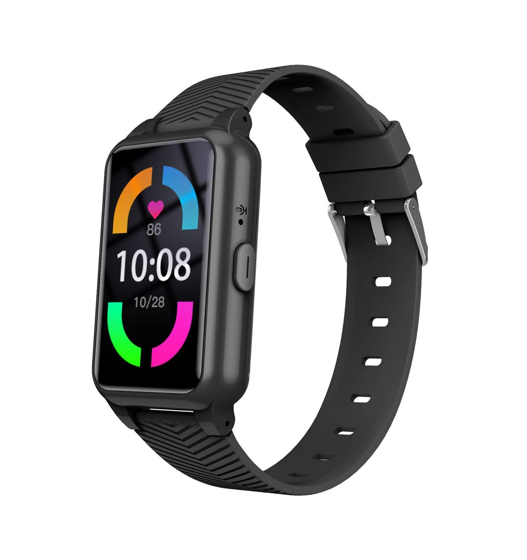 Senior's 4G GPS smartwatch with fall detection & SOS alert for elderly safety and independence.