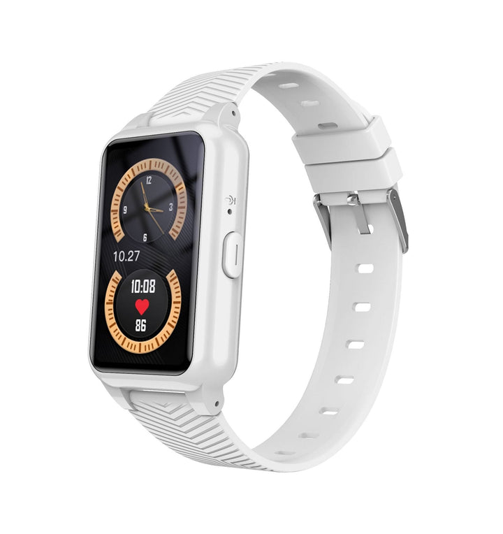 User wearing a senior 4G GPS smartwatch with fall detection, ensuring elderly safety & quick SOS.