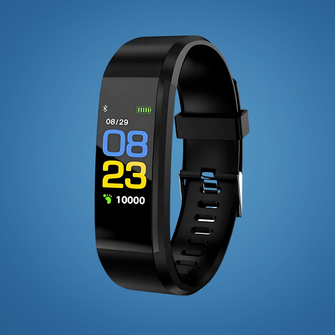 Senior Smart Fitness Watch for health monitoring, activity tracking & safety. Includes heart rate & sleep.