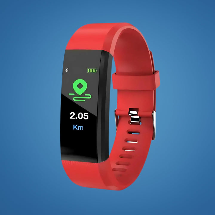 Stay safe & healthy with SafeTrack Senior Smart Watch: activity, heart rate, sleep monitor & notifications.