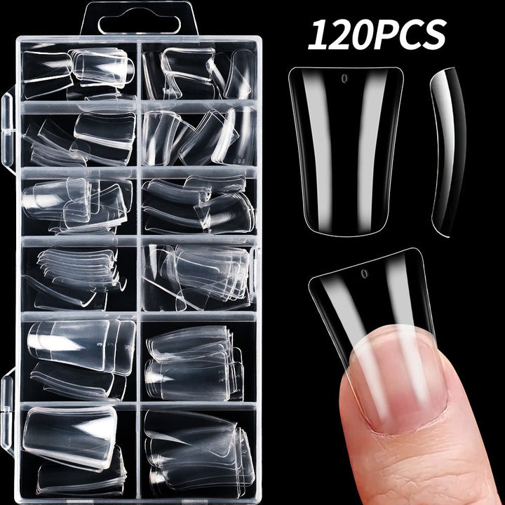 High-quality clear nail tips for women's beauty & DIY manicure kits. Perfect for professional nail art.
