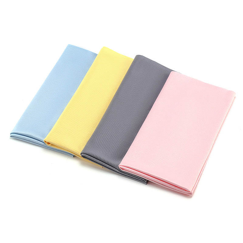 Durable microfiber cleaning cloth set for effective home cleaning, dusting, and kitchen use. Reusable & gentle.