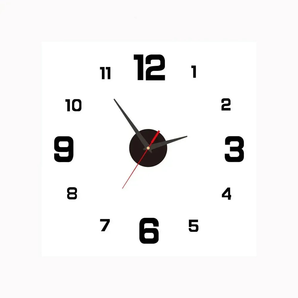 8-inch modern silent clock for wall decor. Quiet movement and elegant design for home and office.