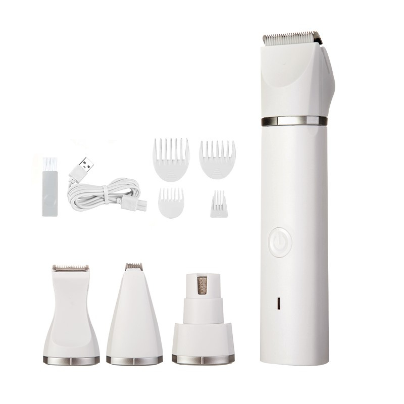 Complete silent pet grooming kit for dogs & cats with quiet clippers, trimmers, & nail care tools for calm grooming.
